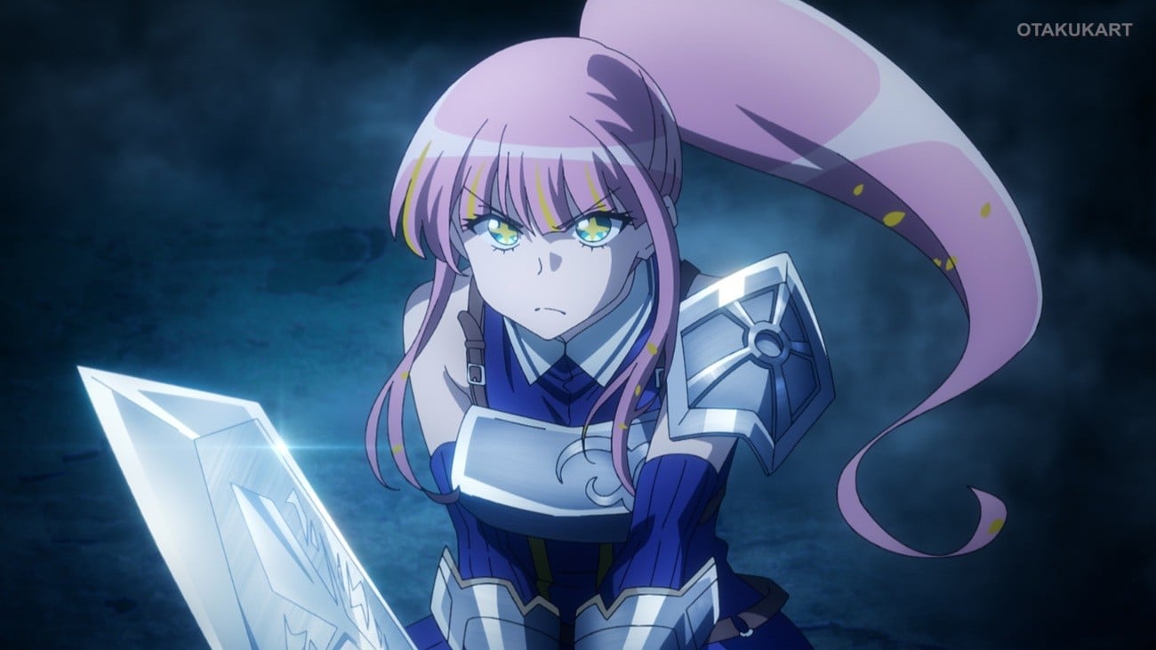Meteor Hanaori draws her sword as the reincarnated Hero in Hanaori-san Still Wants to Fight in the Next Life