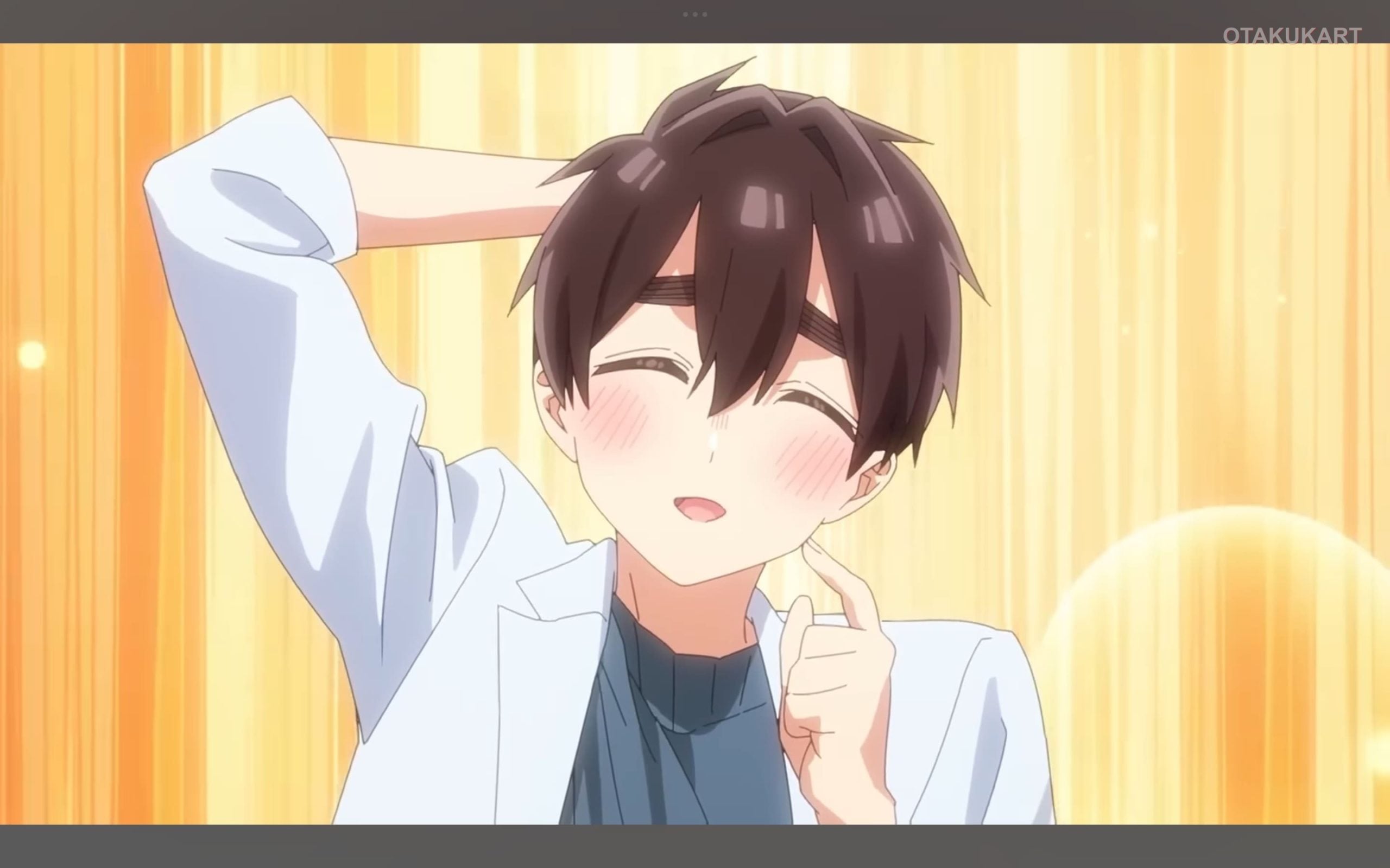 Rentaro Aijo blushes in a comedic scene from The 100 Girlfriends Who Really, Really, Really, Really, REALLY Love You Season 3.
