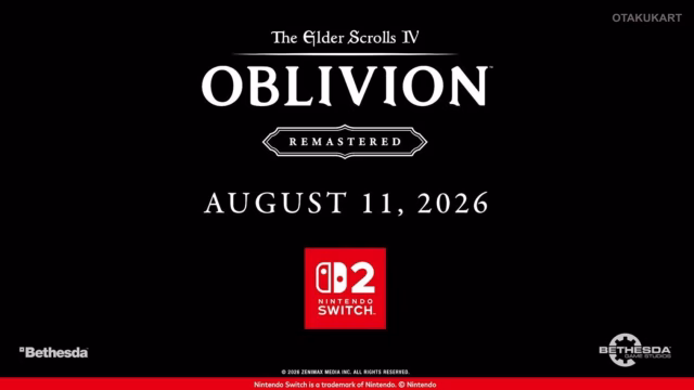 The Elder Scrolls IV: Oblivion Remastered on Switch 2 Confirmed to Run at 1080p/30 FPS with DLSS Support