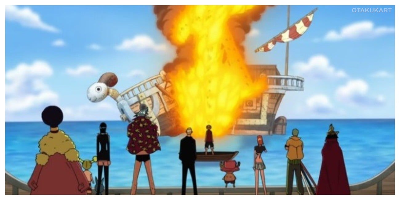 The Going Merry's Final Voyage from One Piece