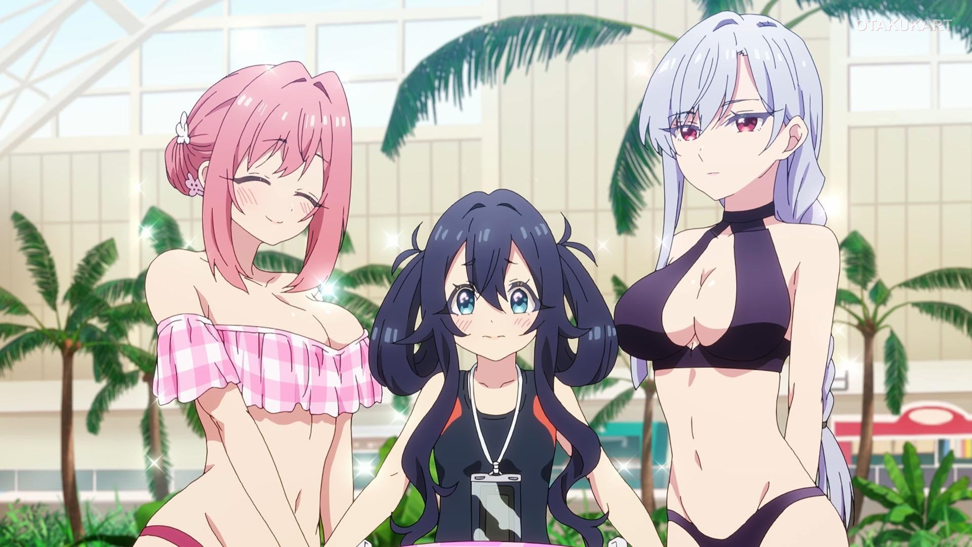 Characters from BanG Dream! YUME∞MITA and The 100 Girlfriends Who Really, Really, Really, Really, Really Love You Season 3 in a crossover visual.