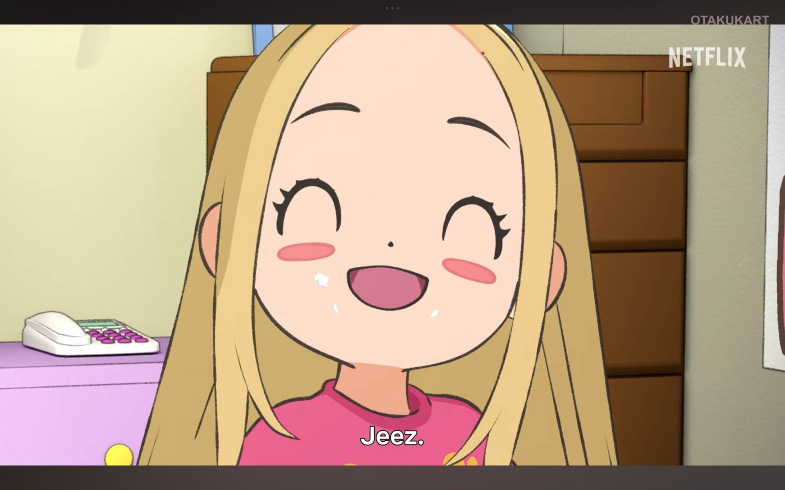 Futaba smiles in a scene from the Thunder 3 anime ahead of its July 2026 premiere on Netflix.