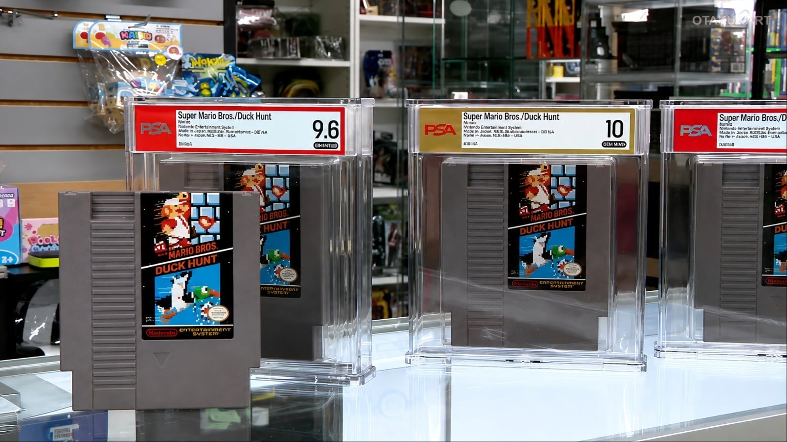 Complete Showcase of Graded and Ungraded Classic Super Mario Bros. and Duck Hunt NES Cartridges