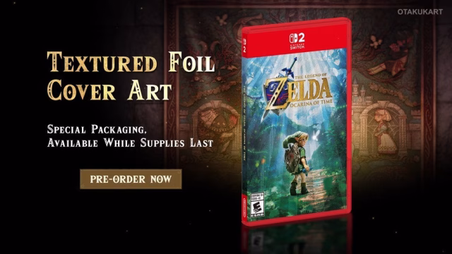 Zelda: Ocarina of Time Switch 2 Demand Surges as Retailer Sought to Double Orders After Limited Foil Cover Reveal