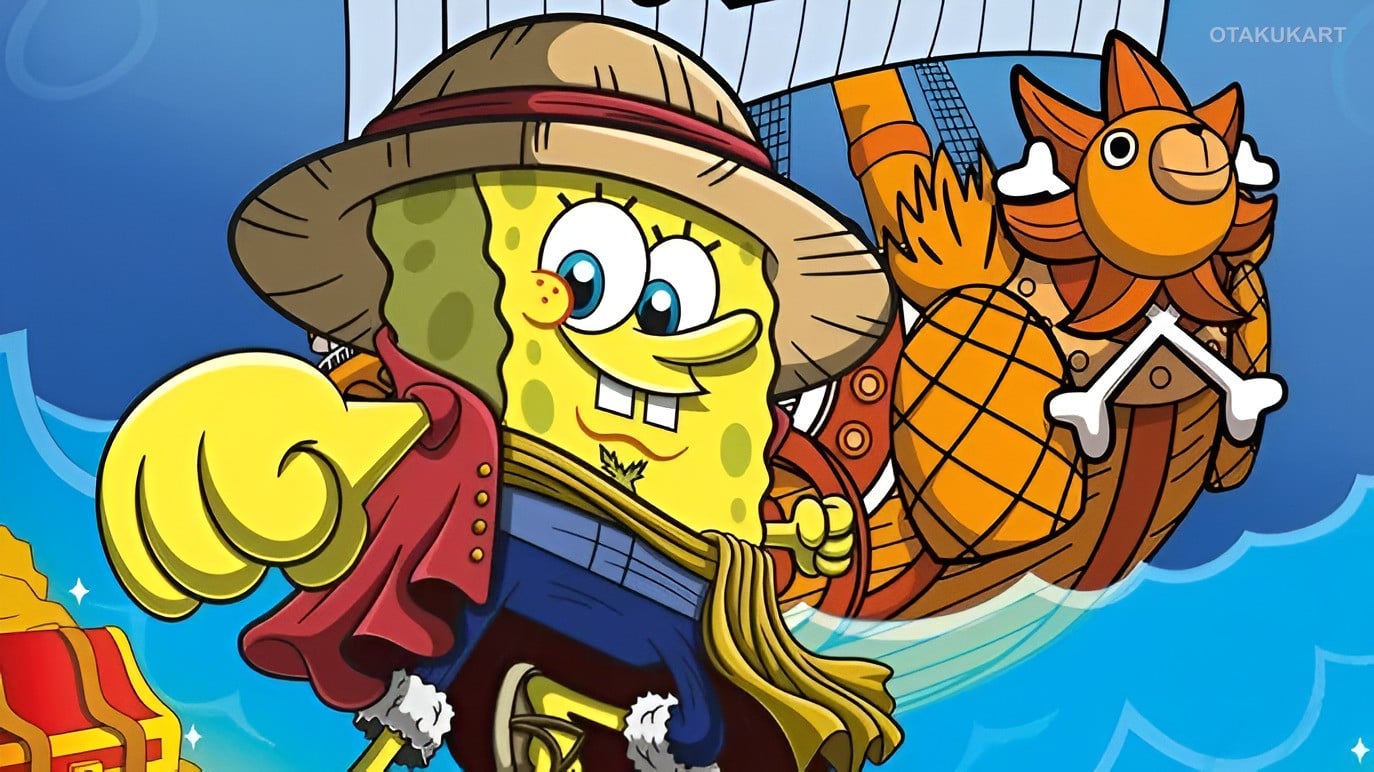 SpongeBob SquarePants as Monkey D. Luffy