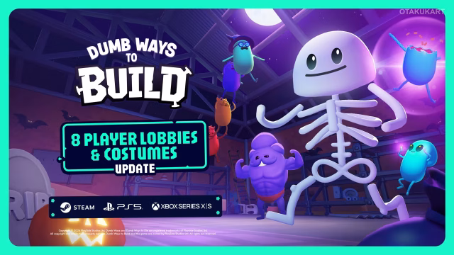 Dumb Ways to Build Update Adds 8-Player Lobbies and New Halloween Costumes